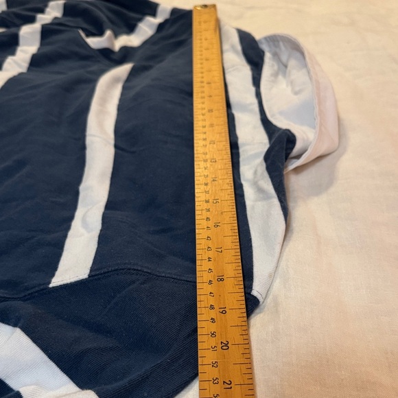 Joe Fresh Navy and White Striped Jersey - Picture 7 of 7